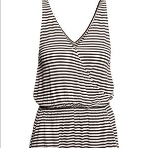 Black Romper with pockets